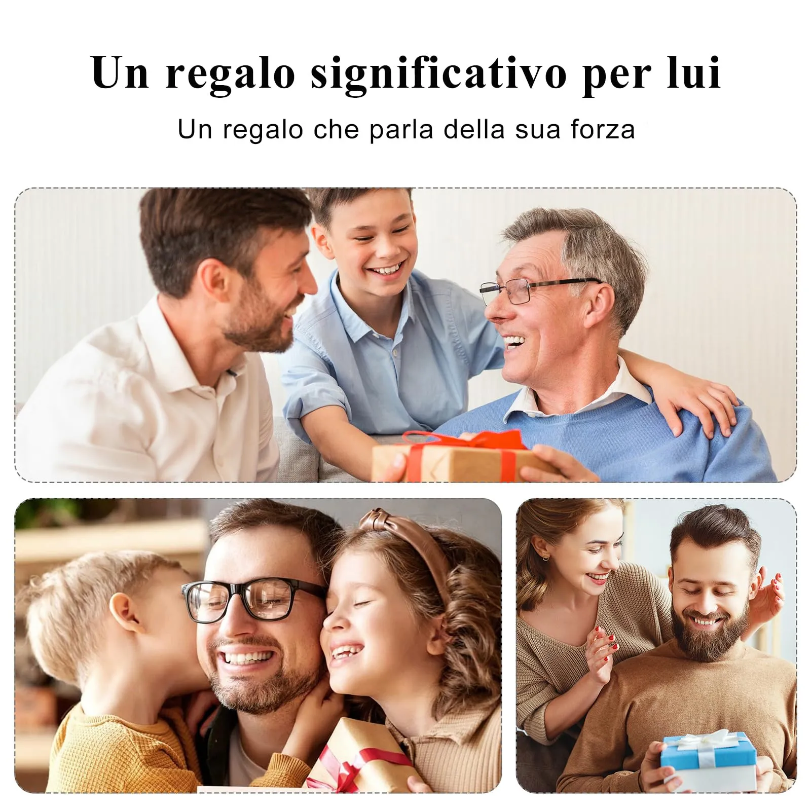 Bracciale Uomo Acciaio Occhio Di Tigre Idee Regali Papa Gioielli - immagine 6