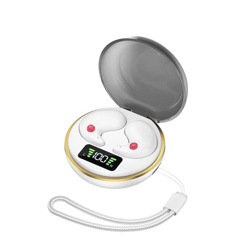 Auricolari Dam Electronics BY-8 true wireless Bluetooth 5.3 con LED, USB-C, assistente vocale, bianchi - immagine 1