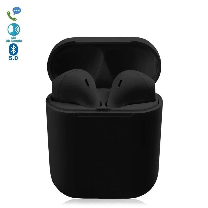 Auricolari Dam D120 Wireless Bluetooth 5.0 con touch e ricarica rapida bianchi - immagine 1