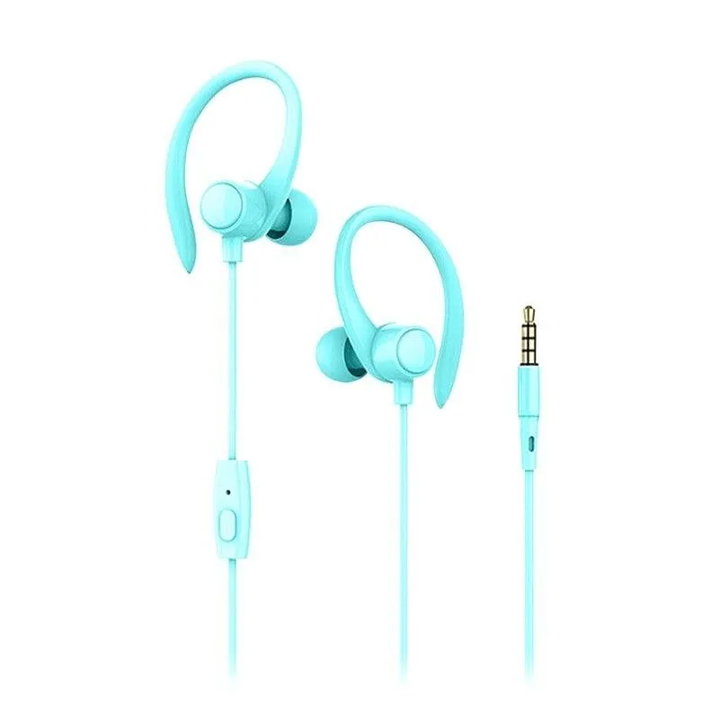 Auricolari Dam Electronics S07 con cavo Jack 3.5mm sportivi con microfono e controllo, neri - immagine 1
