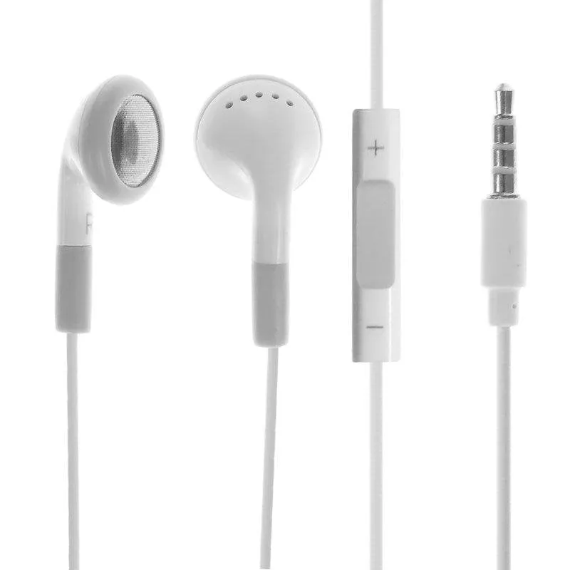 Auricolari Dam Electronics con filo minijack 3,5 mm con microfono e controllo volume bianchi - immagine 1