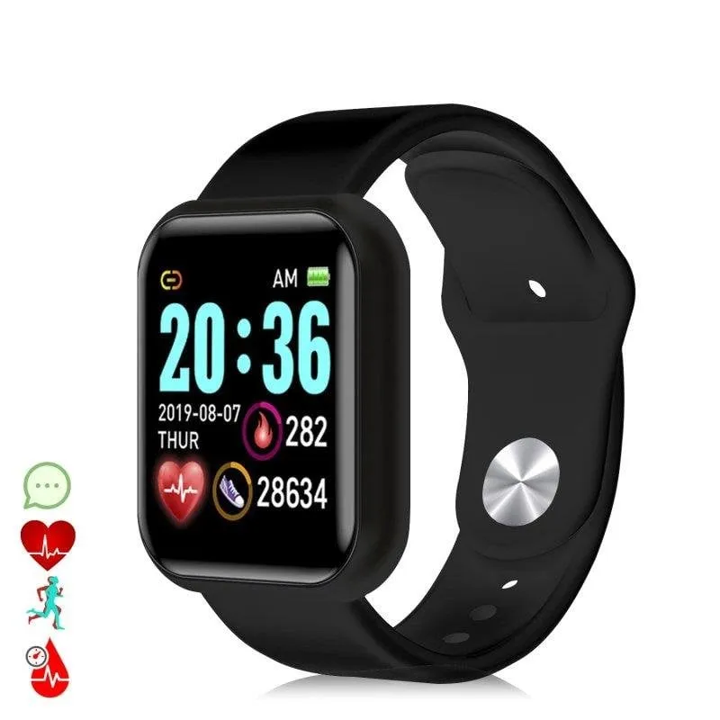 Bracciale attività Dam Electronics AK-Y68 Bluetooth 4.0 Nero 120 ore monitor cardiaco notifiche - immagine 1