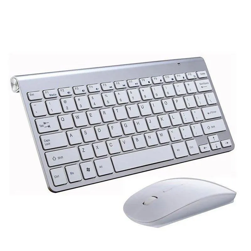 Mouse Dam Electronics 908 Wireless 1200DPI Metalizzato Combo Tastiera Extra - immagine 1
