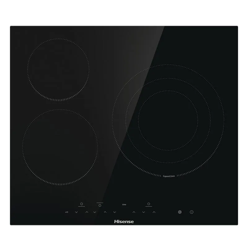 Piastra Hisense E6332BSCE Integrata 59.5cm Vetroceramica 3 Zone Touch Control - immagine 1