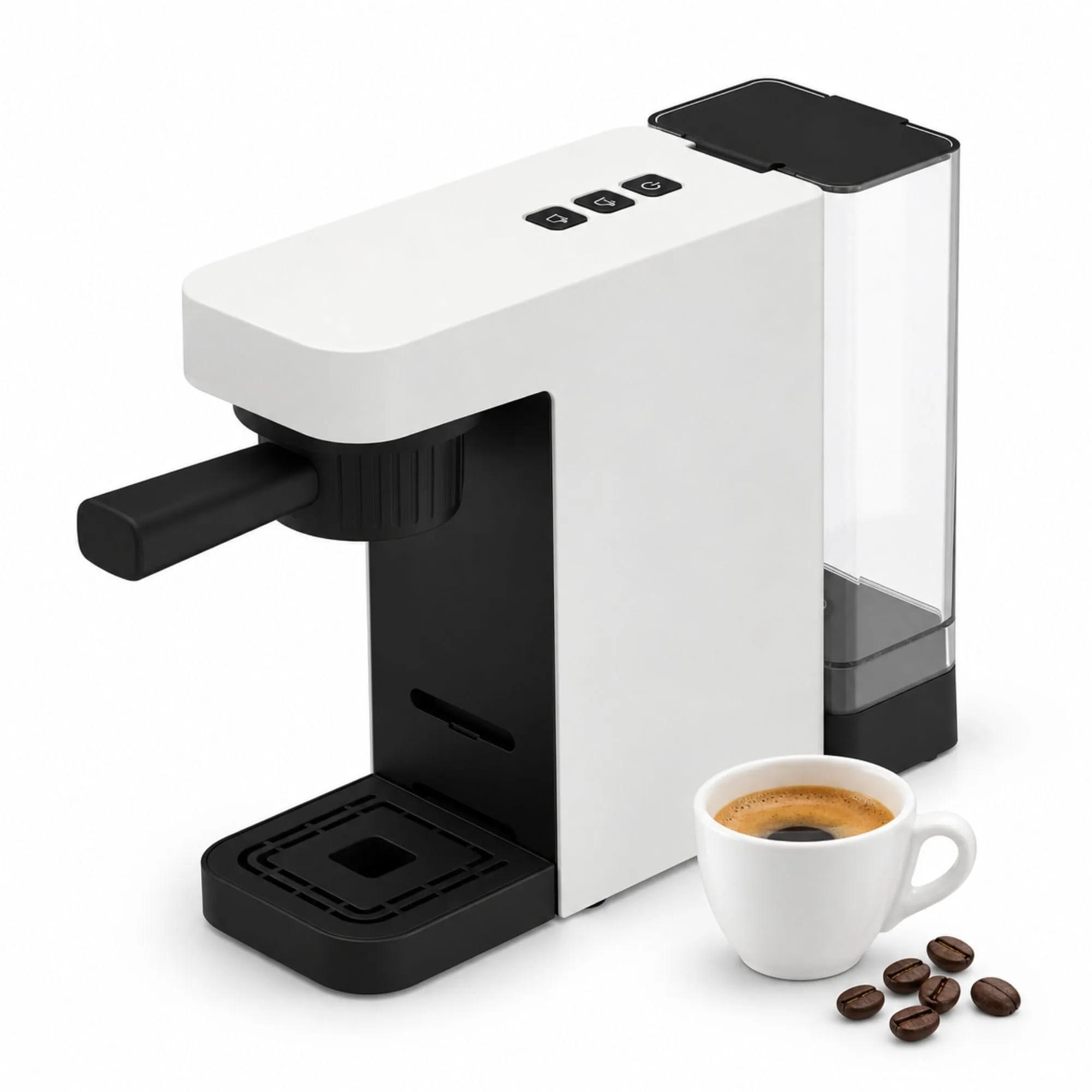 Macchina Caffè 4 in 1 White - 1400 W - Pressione 20 bar - ABS Resistente - immagine 1