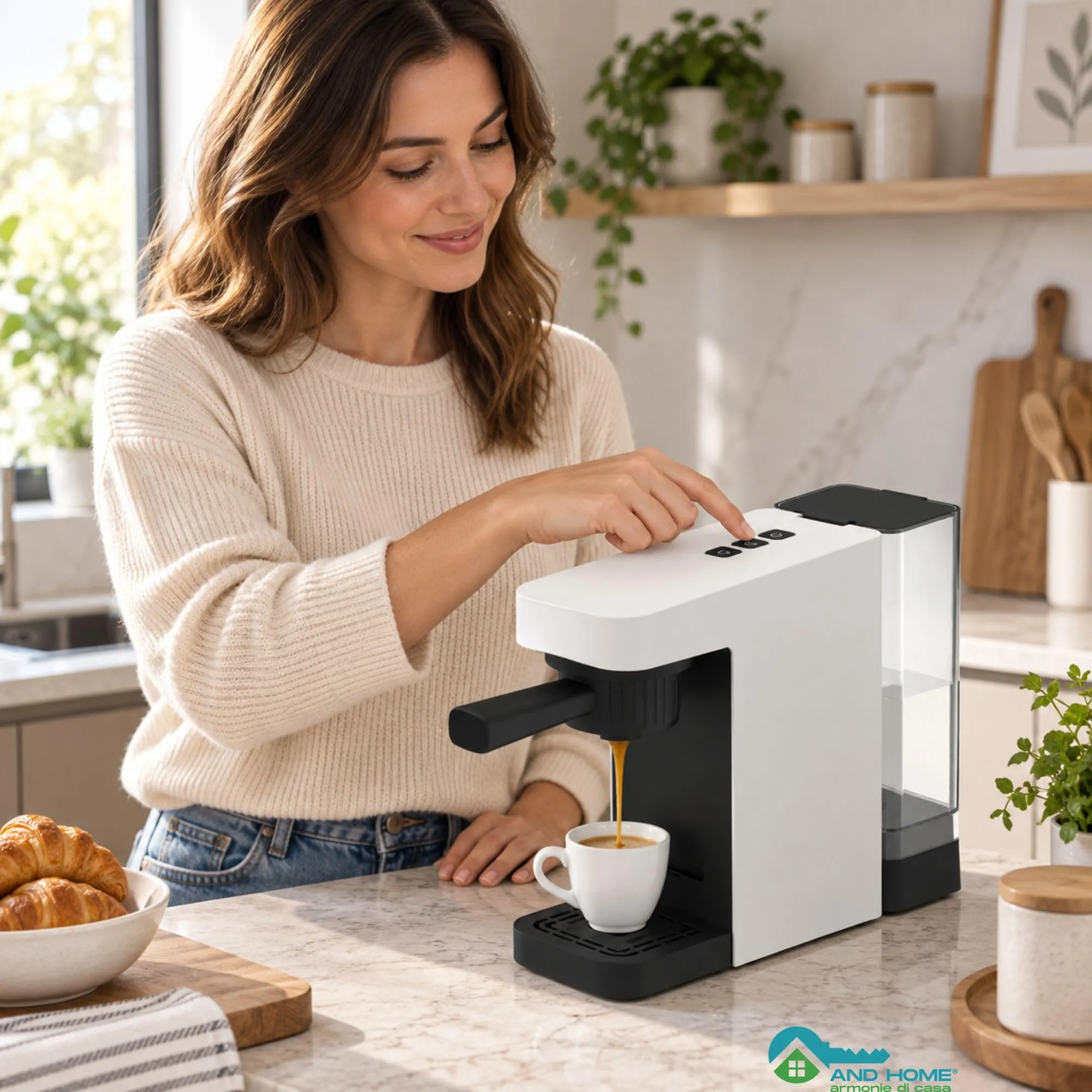 Macchina Caffè 4 in 1 White - 1400 W - Pressione 20 bar - ABS Resistente - immagine 2