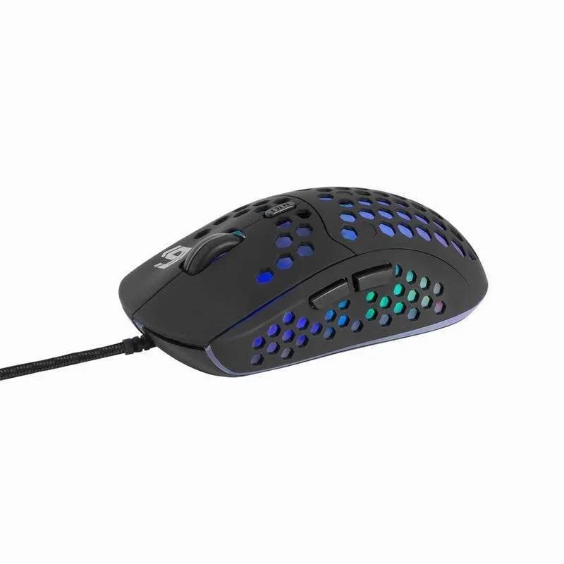 Mouse Gembird MUSG-RAGNAR-RX400 USB Type-A 10000 DPI Nero LED Ergonomico - immagine 1
