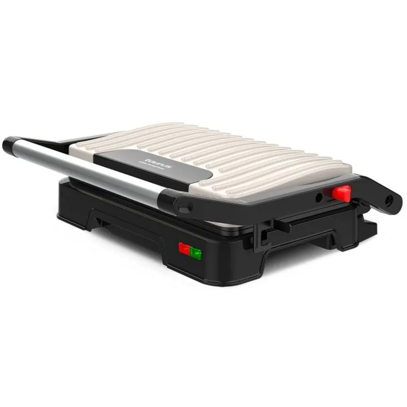 Griglia elettrica Taurus MYGRILL VINTAGE apribile 180° acciaio inox 1000 W - immagine 1