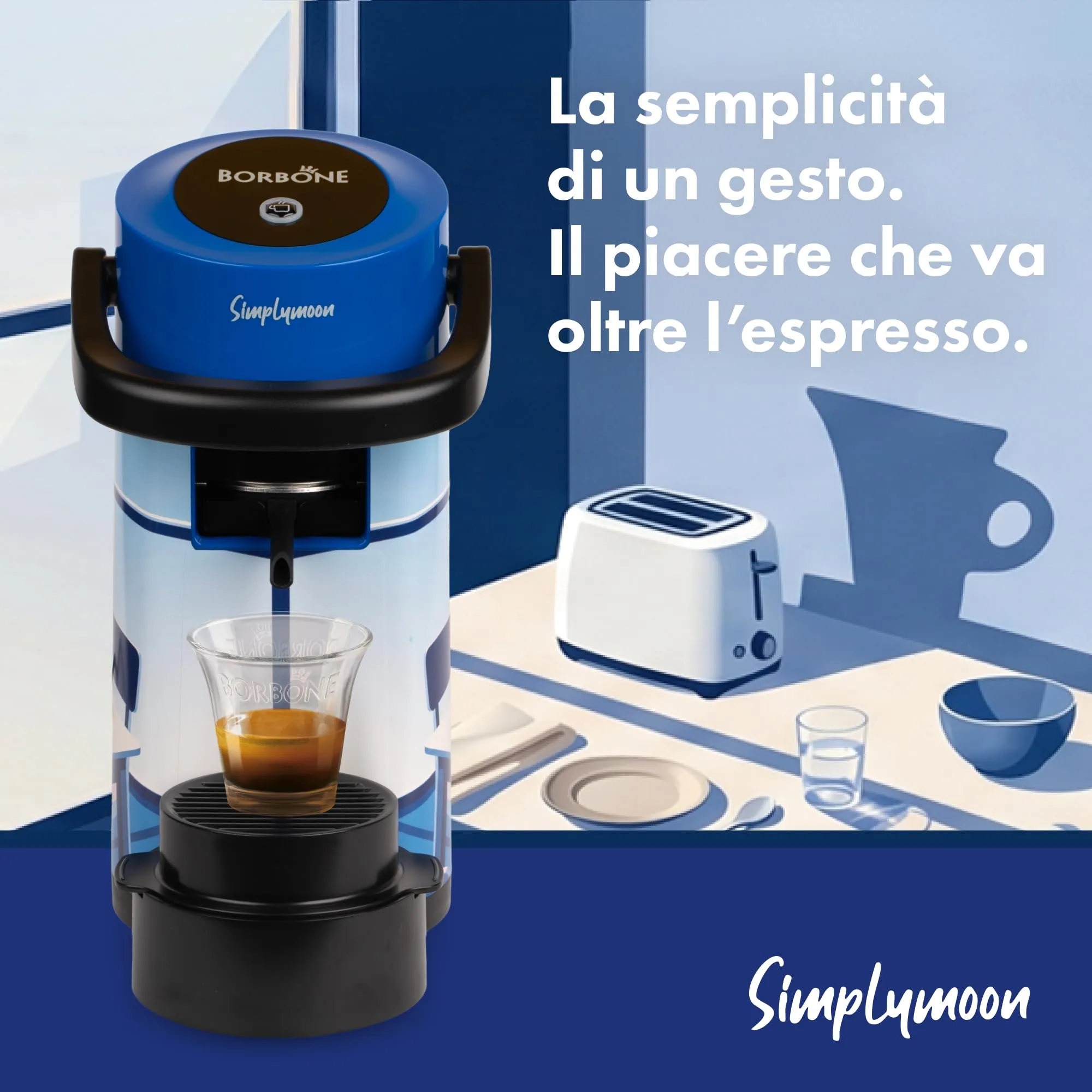 CAFFÈ BORBONE Simplymoon Macchina da Caffè a Cialde Edizione Limitata - immagine 4