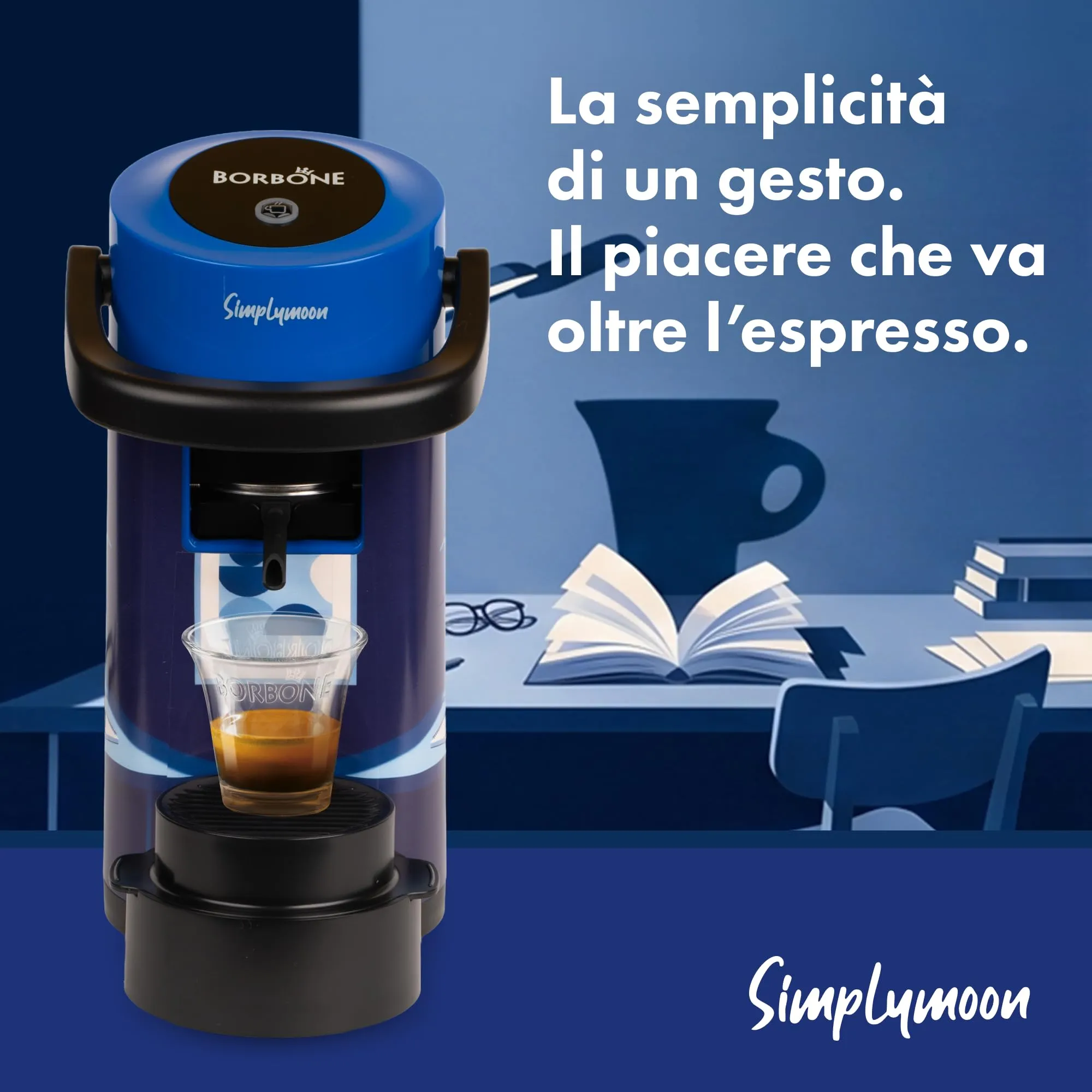 CAFFÈ BORBONE Simplymoon Macchina da Caffè a Cialde (Limited Edition 2, Macchina) - immagine 4