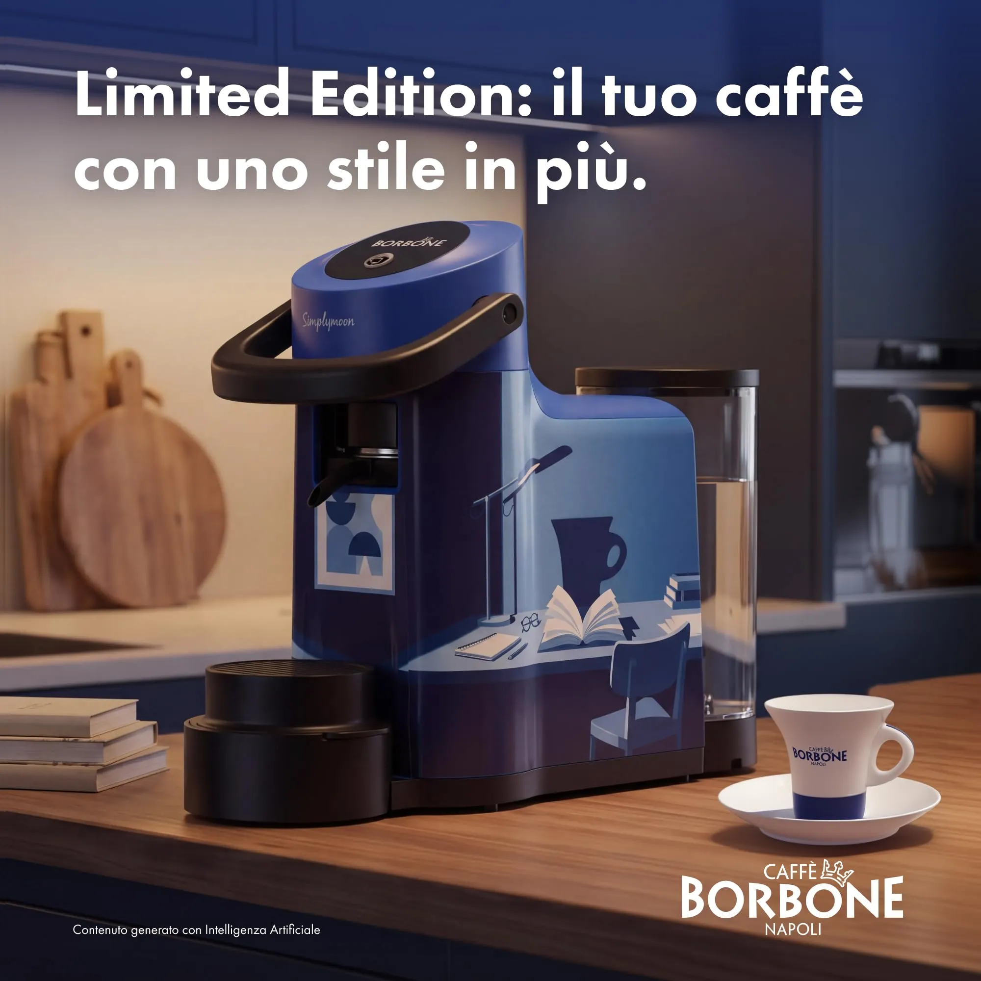 CAFFÈ BORBONE Simplymoon Macchina da Caffè a Cialde (Limited Edition 2, Macchina) - immagine 7