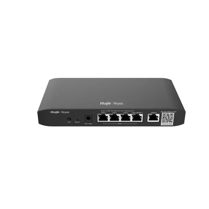 Router Ruijie RG-EG105G-P-V3 Gigabit Ethernet 4 Porte PoE Sicurezza Avanzata - immagine 1