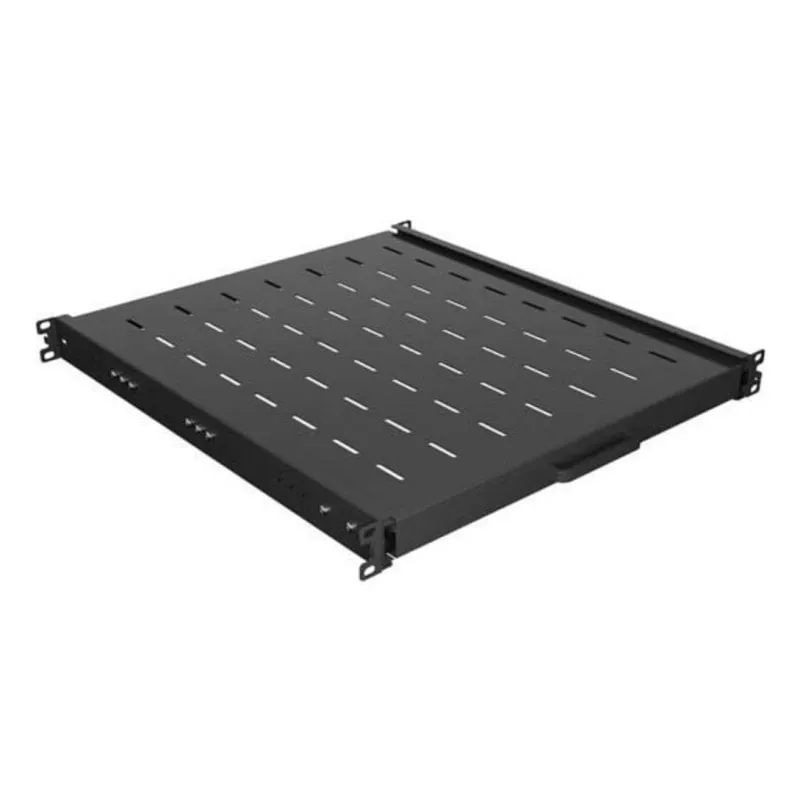 Mensola Rack Lanberg AK-1021-B 1U 19" Acciaio Nero Estraibile 35 kg - immagine 1
