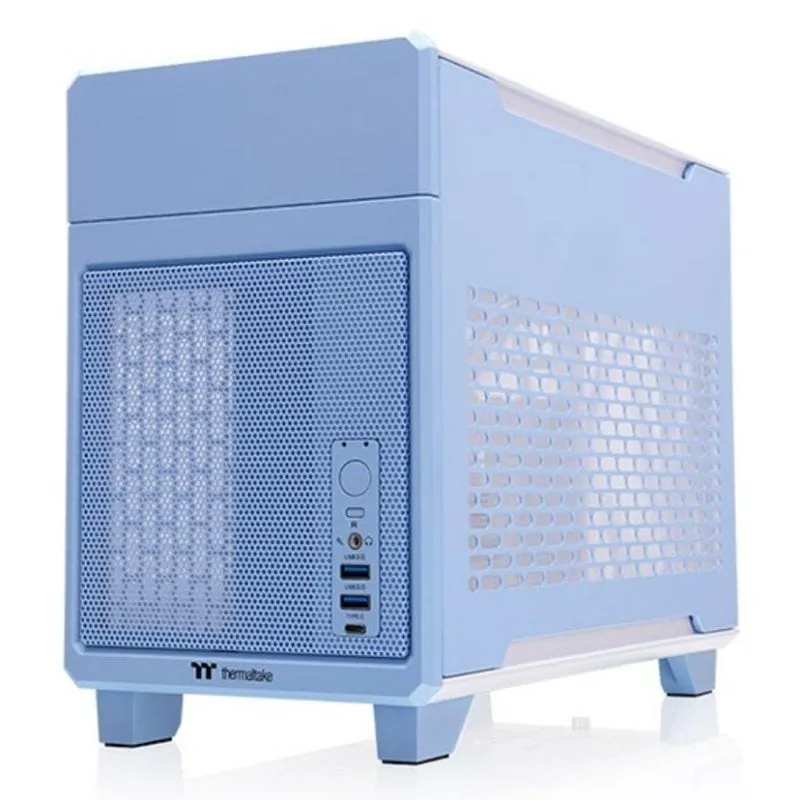 Case Thermaltake TR100 Mini Tower Blu Mini-ITX SPCC Steel SFX - immagine 1
