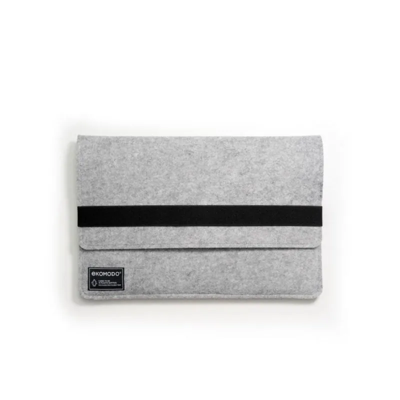 Custodia Ekomodo HR-003 per laptop 13" Poliestere riciclato Nero Grigio - immagine 1