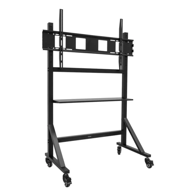 Supporto TV TooQ Optimus regolabile con ruote 60-105 pollici 120 kg Nero - immagine 1