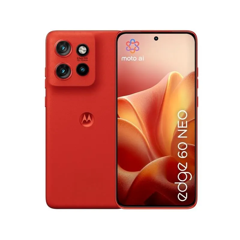 Motorola Edge 60 Neo 8GB 256GB 6.36" P-OLED 5G Dual SIM Tripla Camera IP68 Android 15 Rosso - immagine 1