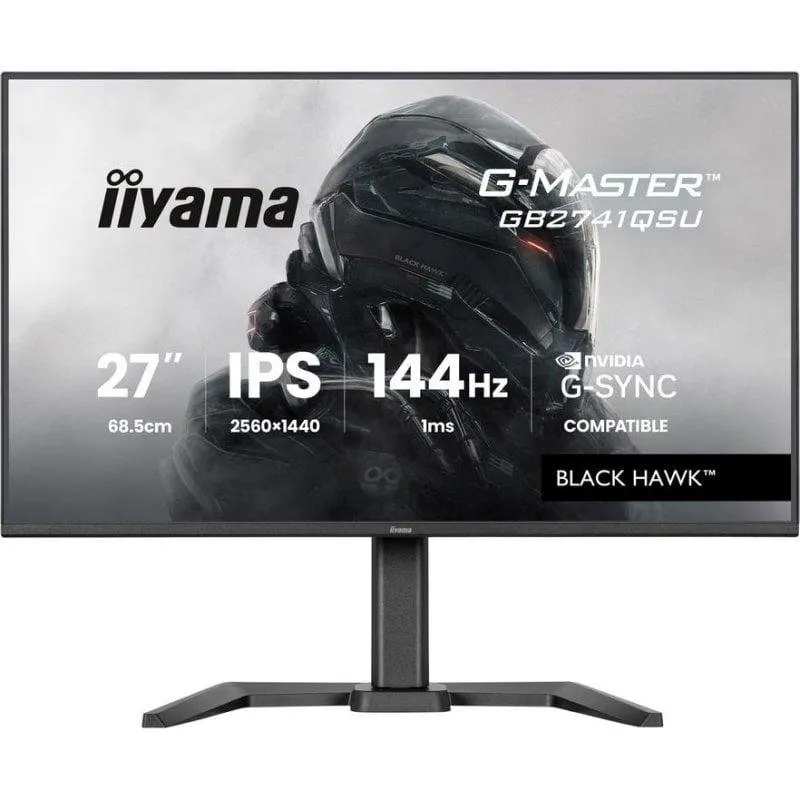 Monitor PC iiyama G-MASTER GB2741QSU-B1 27" QHD 144Hz IPS Flat 1ms Altoparlanti USB - immagine 1