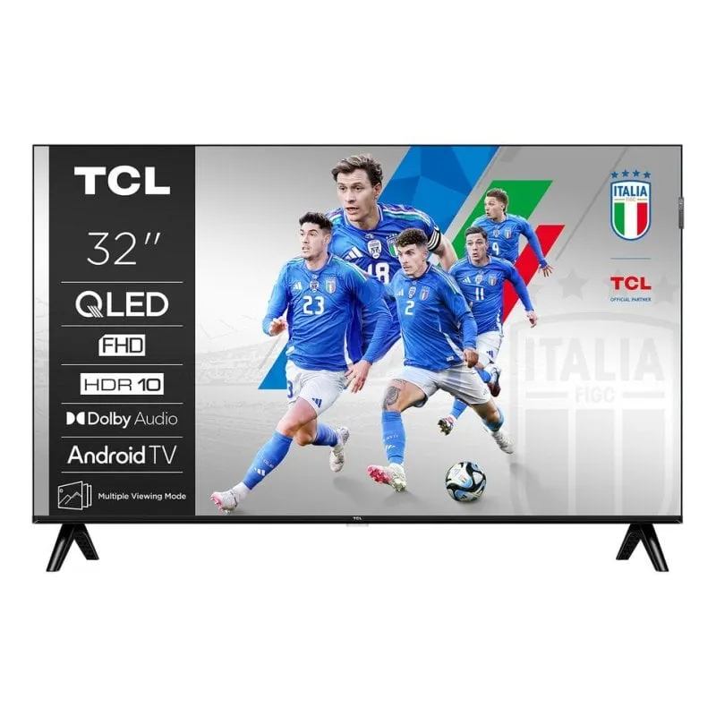 TV TCL QLED 32S59K 32" Full HD Smart TV WiFi Metallo - immagine 1