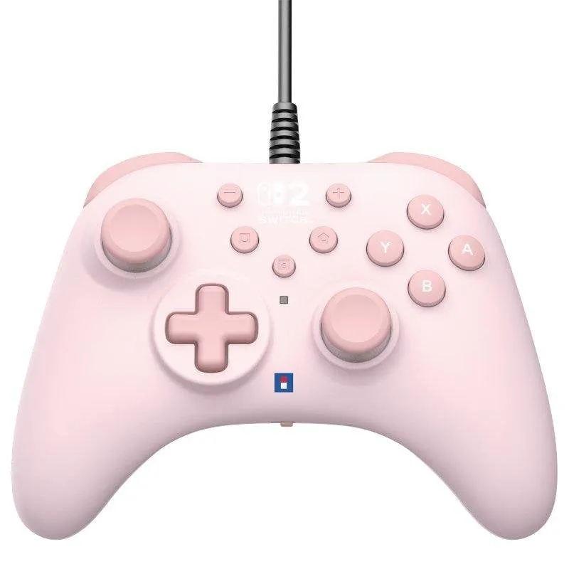 HORIPAD Turbo Rosa per Nintendo Switch 2, Gamepad cablato, 3m - immagine 1