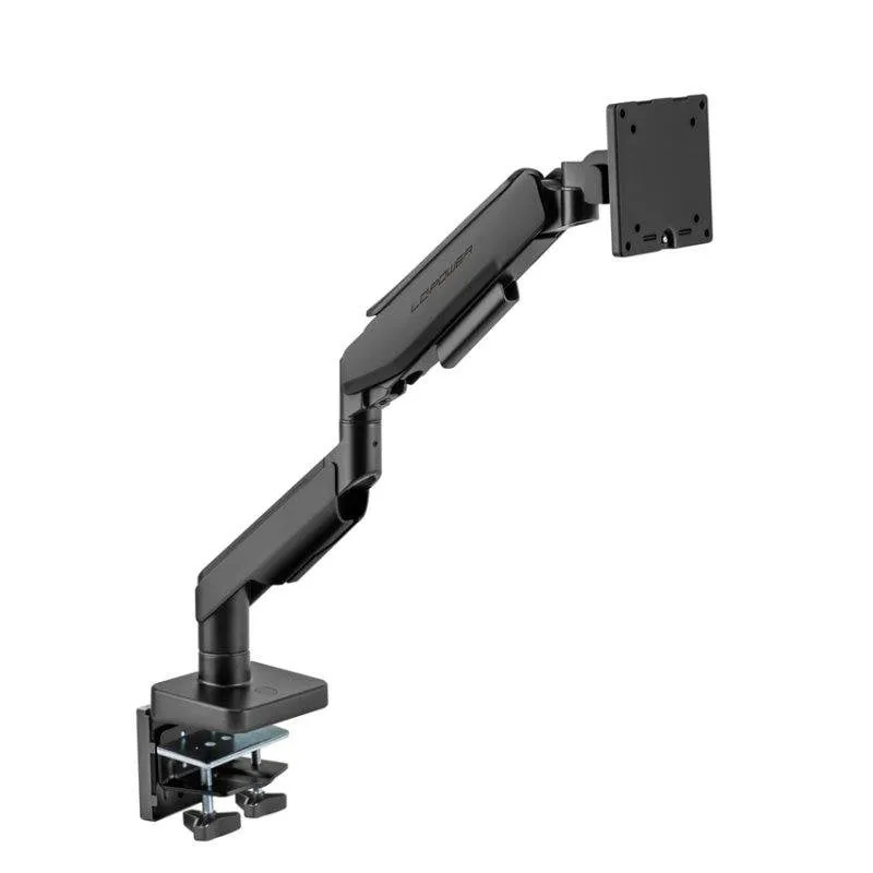 LC-Power LC-EQ-A49B Supporto da Scrivania per Monitor UltraWide fino a 49"/20 kg, VESA 75x75-100x100, Nero - immagine 1