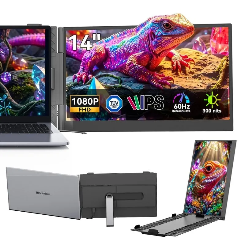 Monitor PC Blackview SCM6 14" FullHD 60Hz IPS Ultrafino USB-C Altoparlanti TÜV - immagine 1