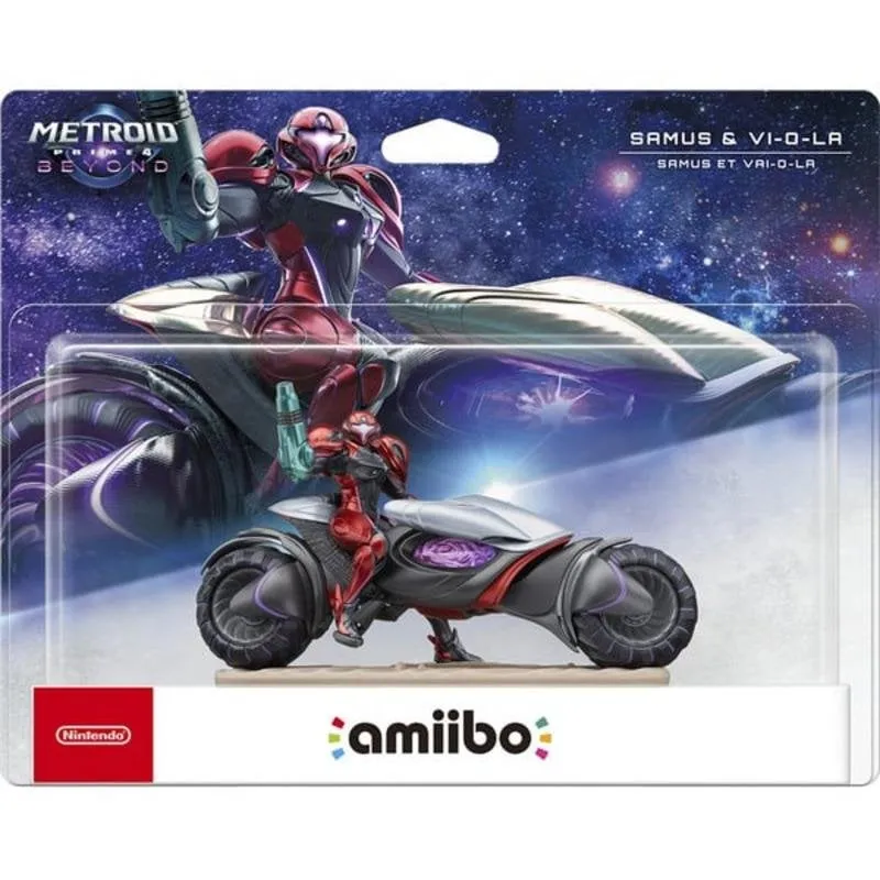 Amiibo Nintendo Metroid Prime 4 Beyond Samus & VI-O-LA Personaggio Interattivo Compatibile Switch e 3DS - immagine 1