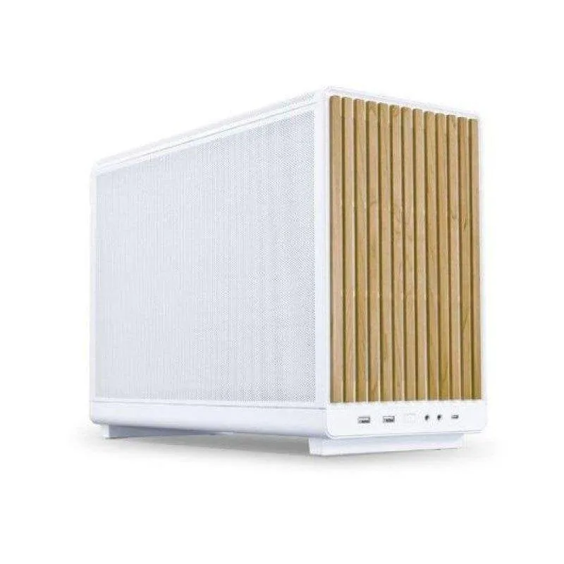 Lian-Li A3 Wood Glass Version White Case Micro-ATX Vetro Temperato - immagine 1