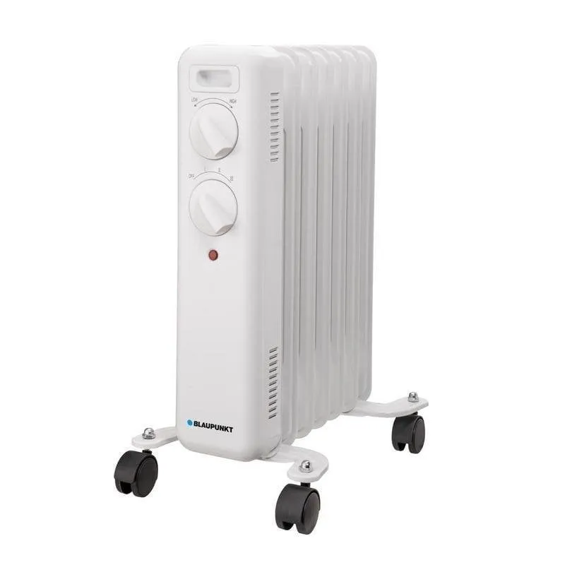 Radiatore a Olio Blaupunkt BP1016 1500W 7 Elementi Termostato Ruote - immagine 1