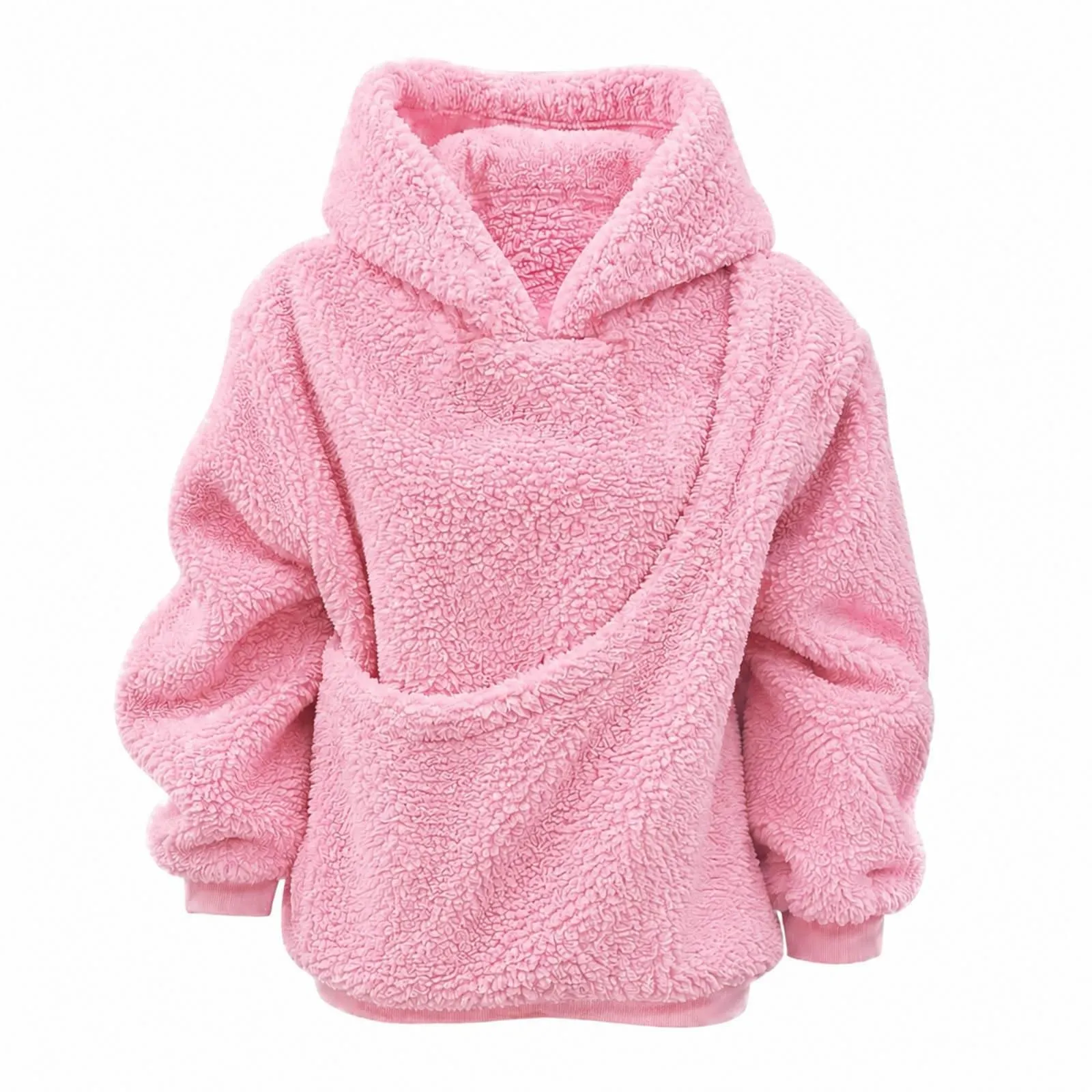 Generico Felpa con Cappuccio Uomo in Pile, Manica Lunga Tasca Interna per Gatti E Piccoli Cani, Divertente Tasche Cuccioli Gatti, Taglie Forti, a Maniche Lunghe, Amanti degli Animali Domestici - immagine 1