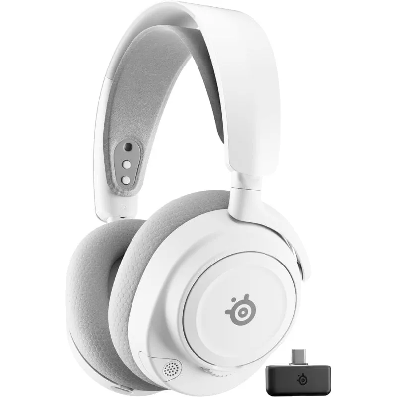 Auricolari Steelseries Arctis Nova 7P Gen 2 Wireless Bluetooth Gaming con Cancellazione Rumore Bianchi - immagine 1