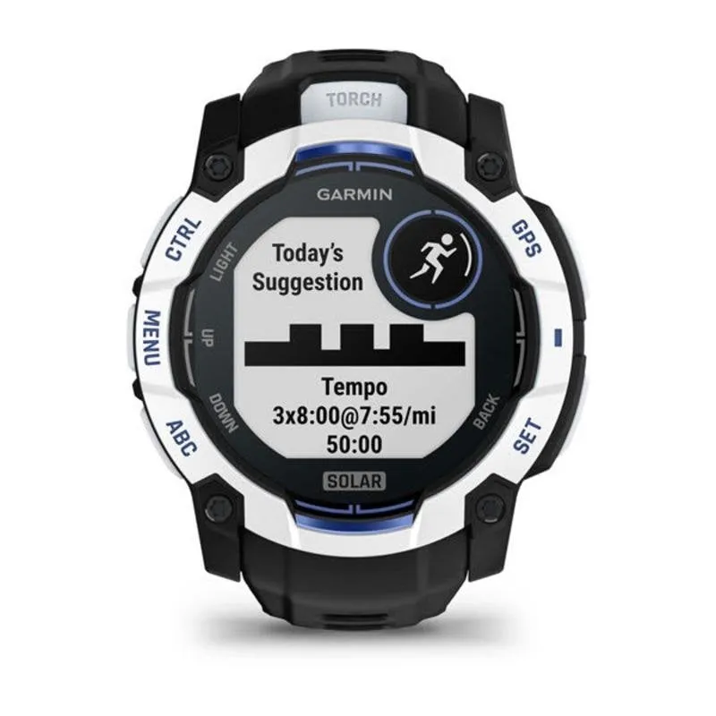 Garmin Instinct GPS Bluetooth 45mm AMOLED Nero Blu Unisex SpO2 Cardiofrequenzimetro Always-on - immagine 1