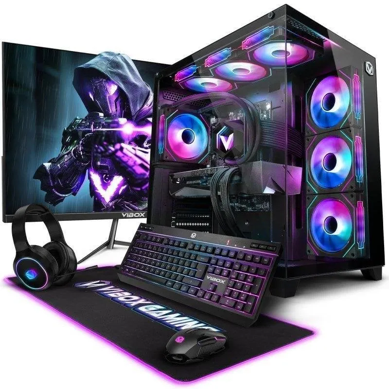 Vibox III-467 Intel Core i7-12700KF 32GB 2TB SSD RTX 5070 Ti Windows 11 Monitor 27" Gaming Kit - immagine 1
