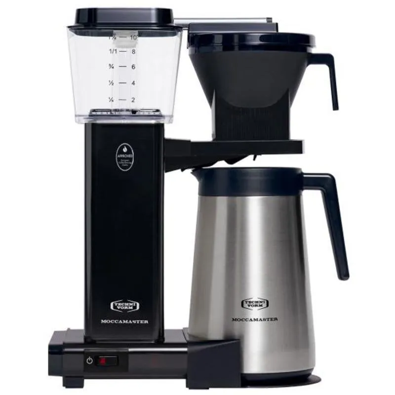 Caffettiera filtro Moccamaster KBGT Black 1,8 L 2400 W Thermos inox - immagine 1