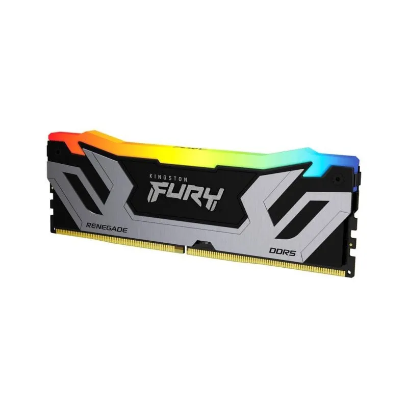 Memoria RAM Kingston FURY Renegade RGB 24GB 1x24GB DDR5 8400MHz CL40 XMP Argento - immagine 1
