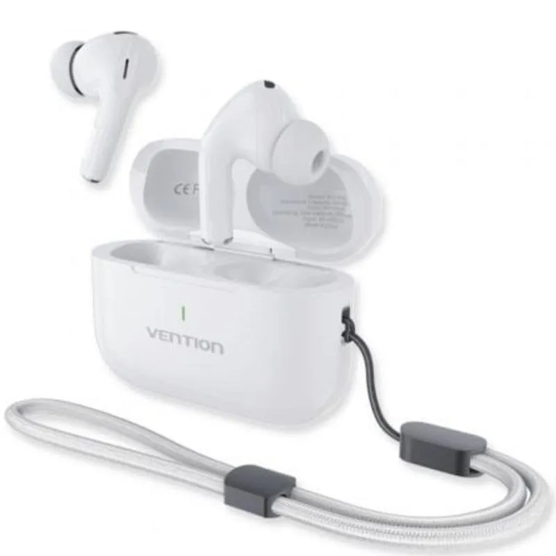 Auricolari Vention Echo Lite E11 Plus wireless Bluetooth 6.0 con custodia di ricarica bianchi - immagine 1