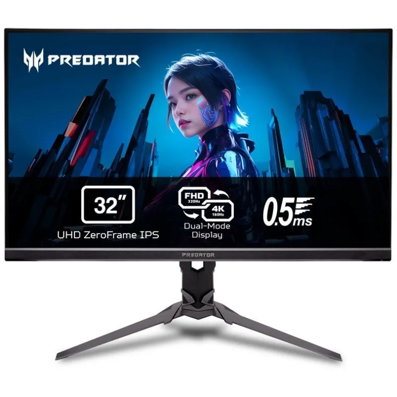 Monitor Acer Predator XB323QK V4bmiiprx 32" UltraHD 4K 160Hz IPS FreeSync Premium 0,5ms HDR10 - immagine 1