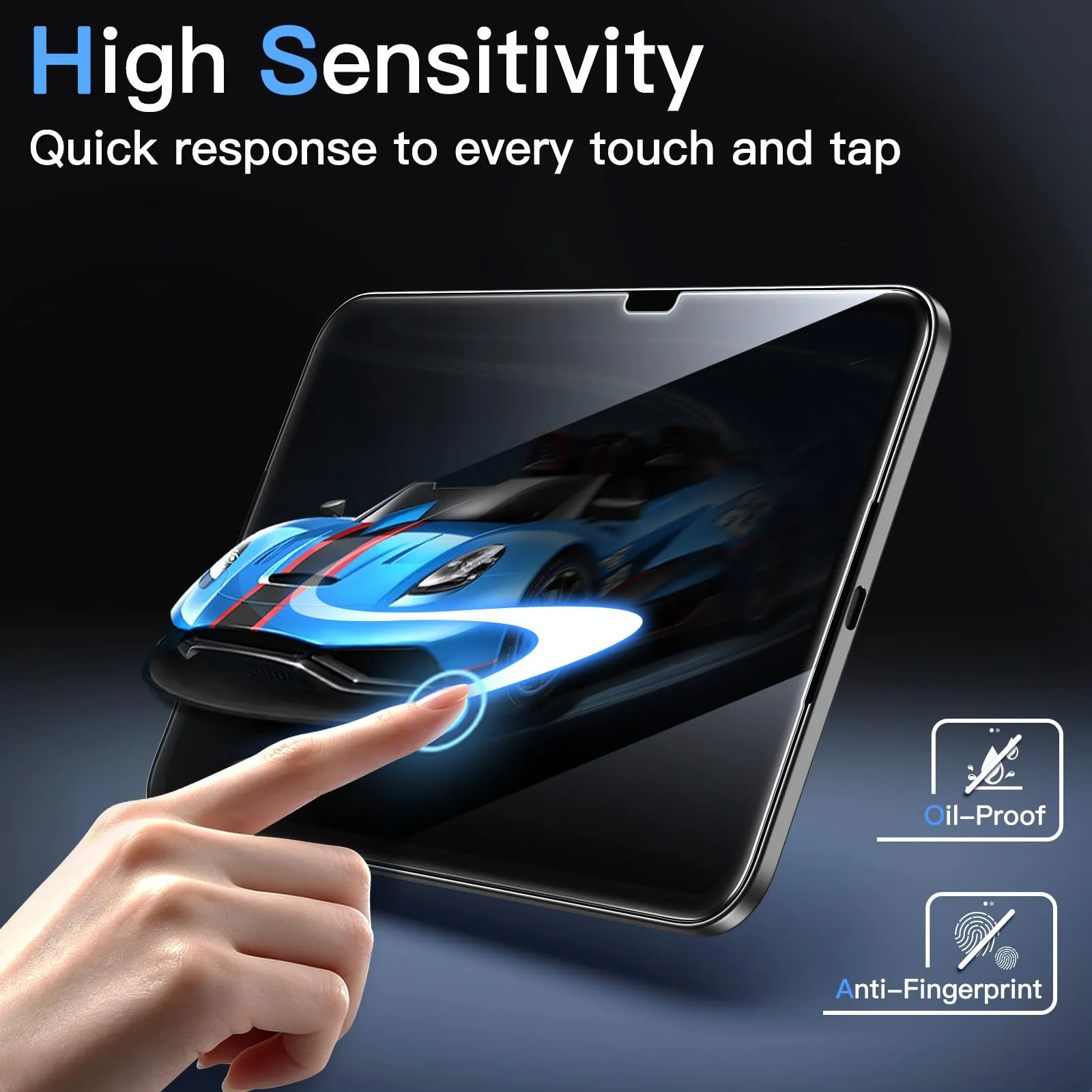 JETech Pellicola Protettiva per iPad mini (NEW) 8,7" (2026) - immagine 5