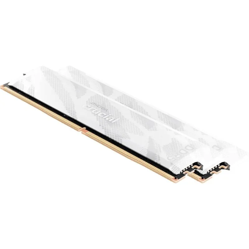 Memoria RAM Crucial Pro CP2K16G64C32U5W 32GB 2x16GB DDR5 6400MHz CL32 Intel XMP AMD EXPO Bianco - immagine 1