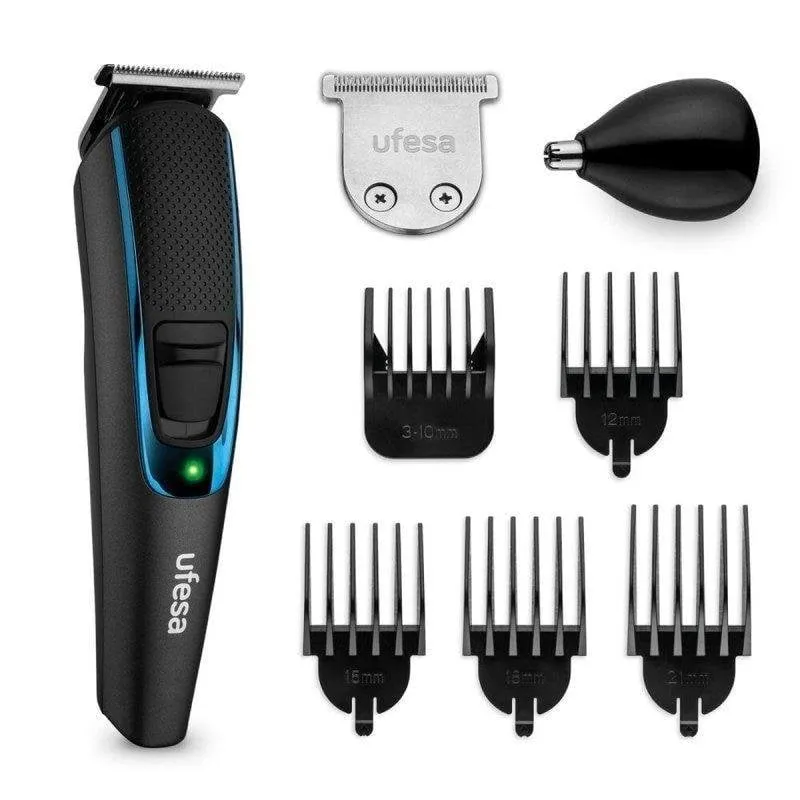 Tagliacapelli Multifunzione Ufesa Groom Set 7 in 1 Senza Fili 120min 13 Lunghezze LED - immagine 1