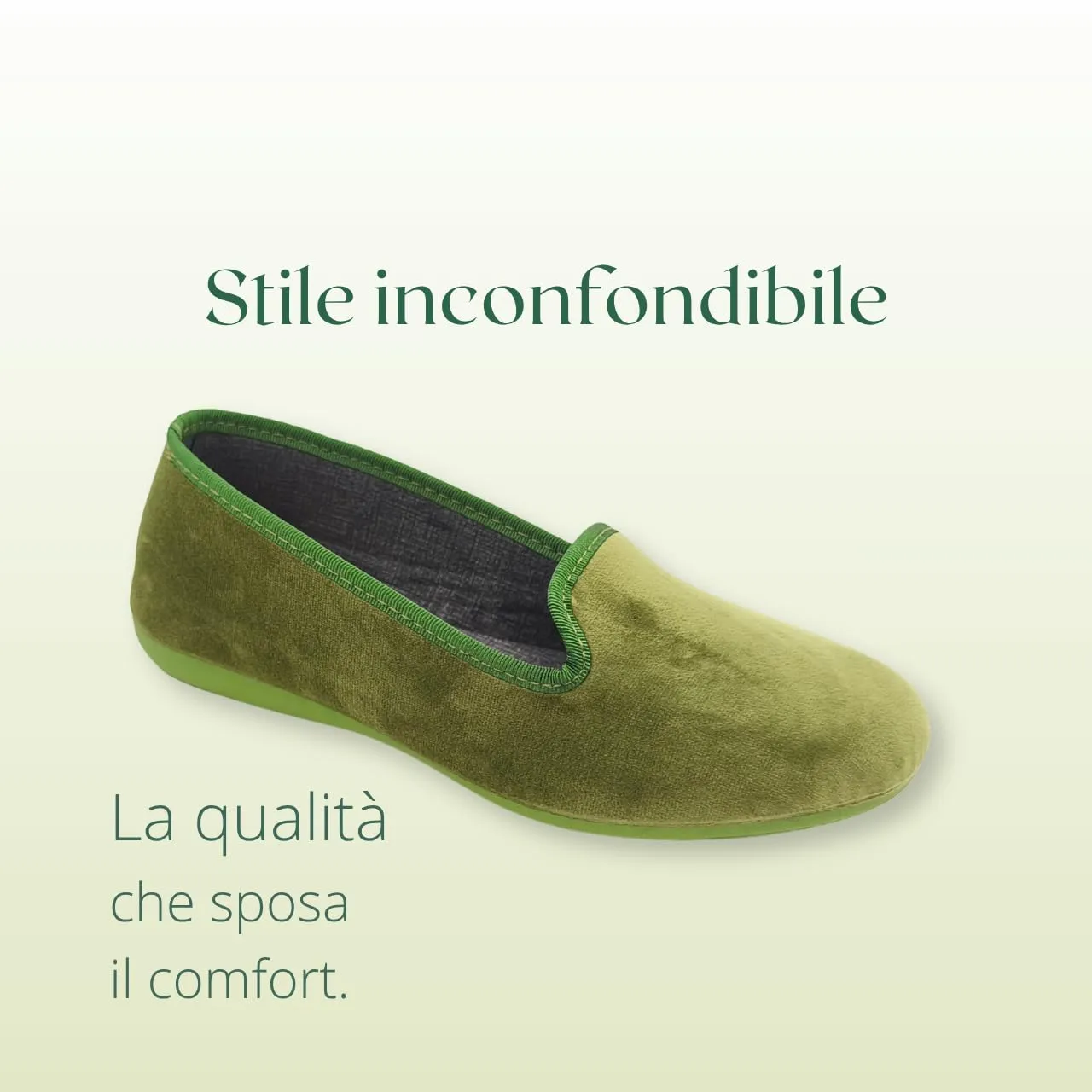 Meravigliose Pantofole Invernali Donna, Eleganti Ballerine Chiuse da Casa Invernali in Velluto Rasato (Verde Bosco, 40, Sistema Taglie Calzature EU, Adulto, Donna, Numero, Media, 40) - immagine 3