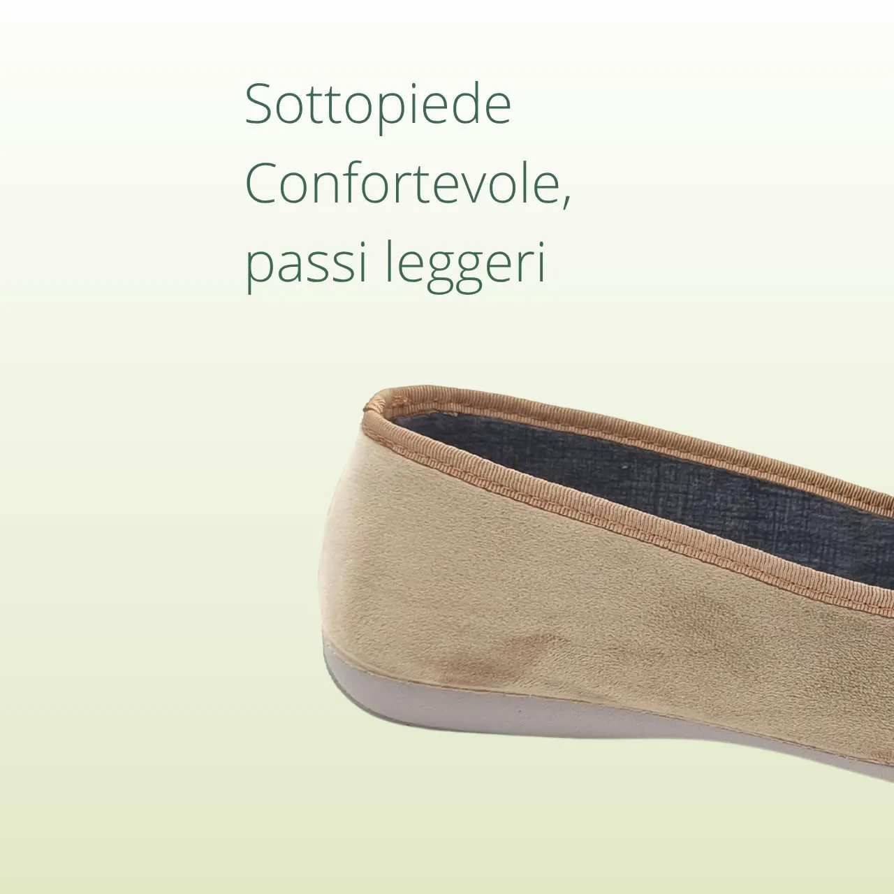 Meravigliose Pantofole Invernali Donna, Eleganti Ballerine Chiuse da Casa Invernali in Velluto Rasato (Tortora, 38, Sistema Taglie Calzature EU, Adulto, Donna, Numero, Media, 38) - immagine 6