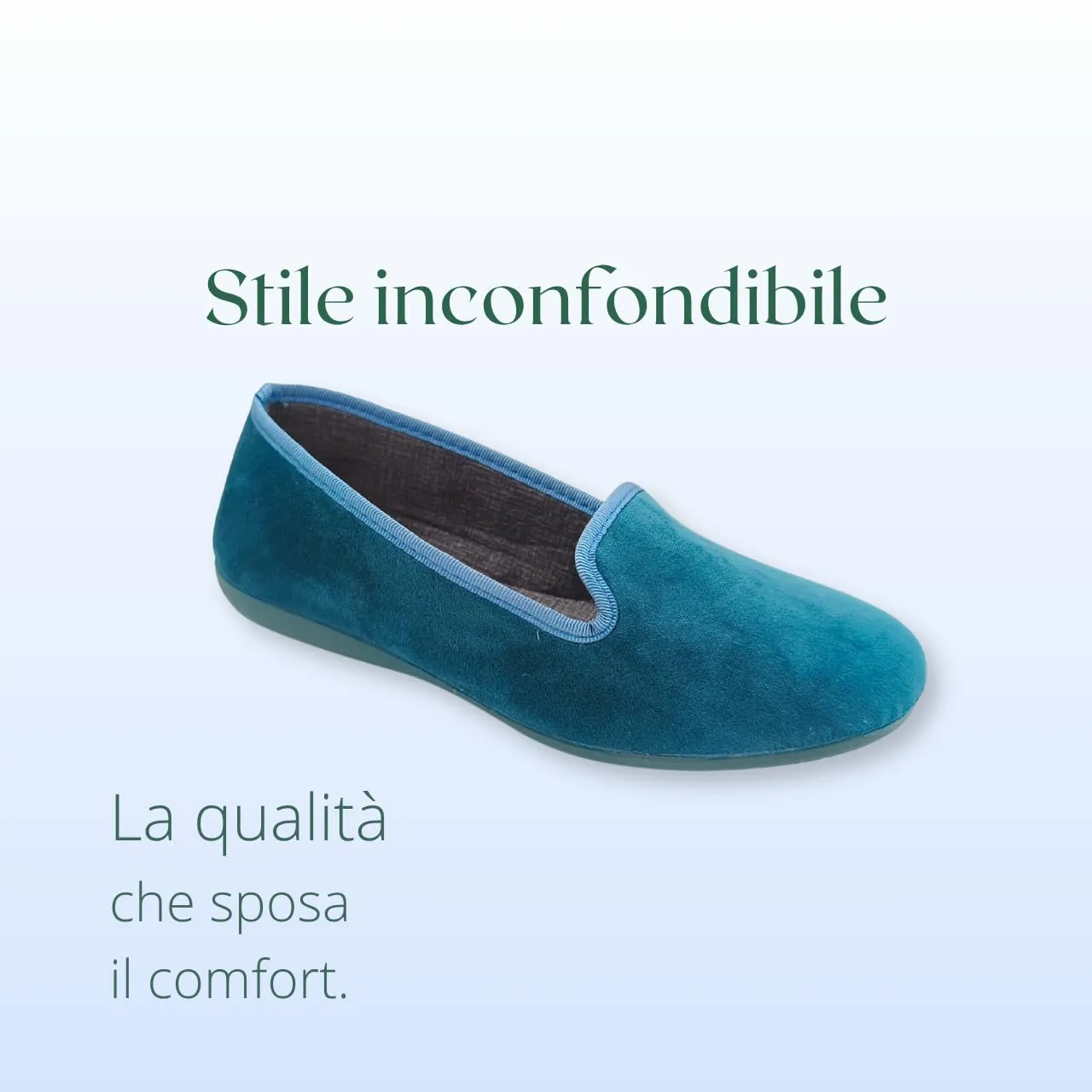 Meravigliose Pantofole Invernali Donna, Eleganti Ballerine Chiuse da Casa Invernali in Velluto Rasato (Petrolio, 36, Sistema Taglie Calzature EU, Adulto, Donna, Numero, Media, 36) - immagine 3
