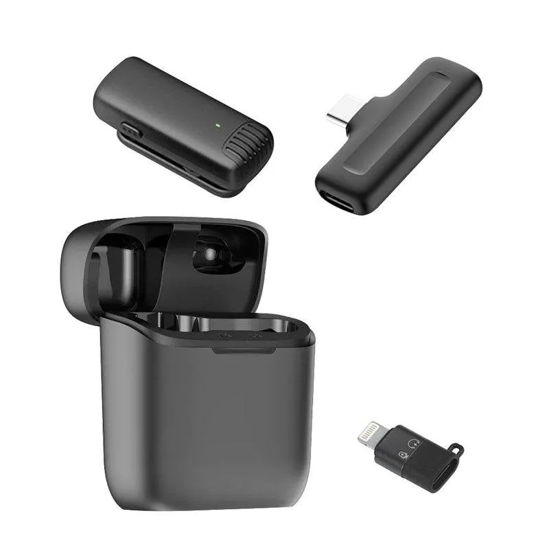 Microfono Dam Electronics J13 Clip wireless USB-C Lightning doppio cardioide con custodia ricarica - immagine 1