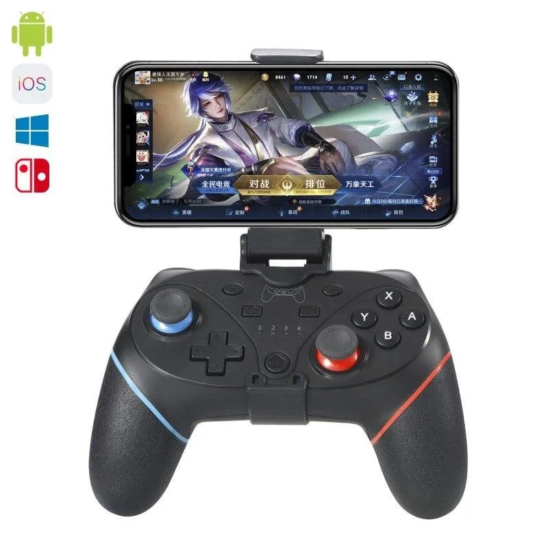 Dam Electronics Mando Wireless con Supporto Estensibile Bluetooth per Switch, Android, iOS e PC - immagine 1
