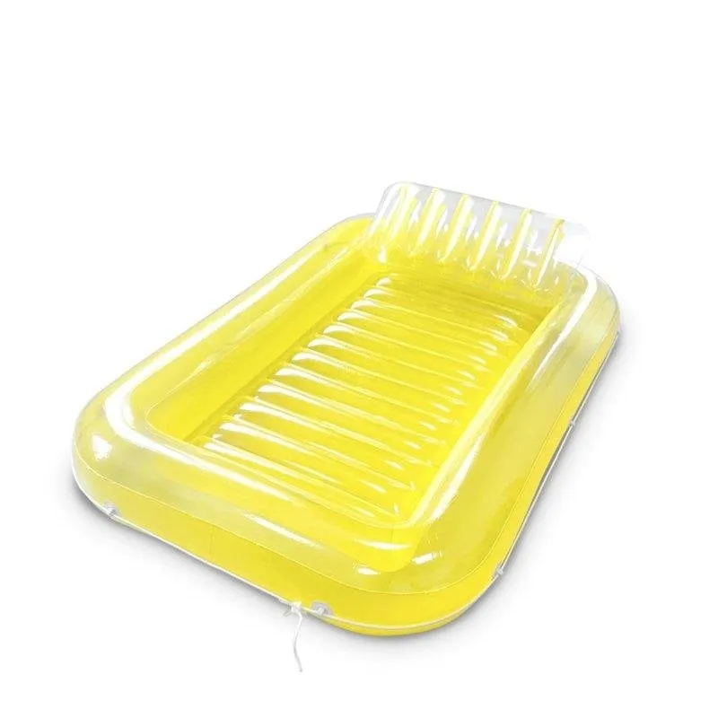 Dam Electronics Letto Galleggiante Quadrato 180x120cm PVC con Cuscino Integrato - immagine 1