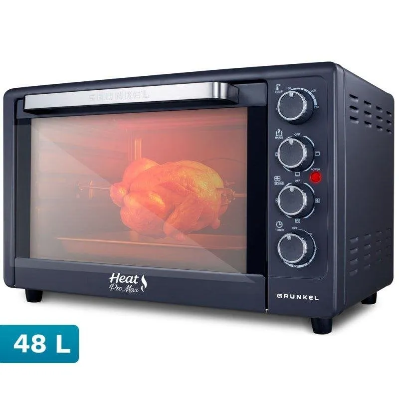 Forno elettrico Grunkel HR-48PROMAX 48L Nero Acciaio con convezione e timer - immagine 1