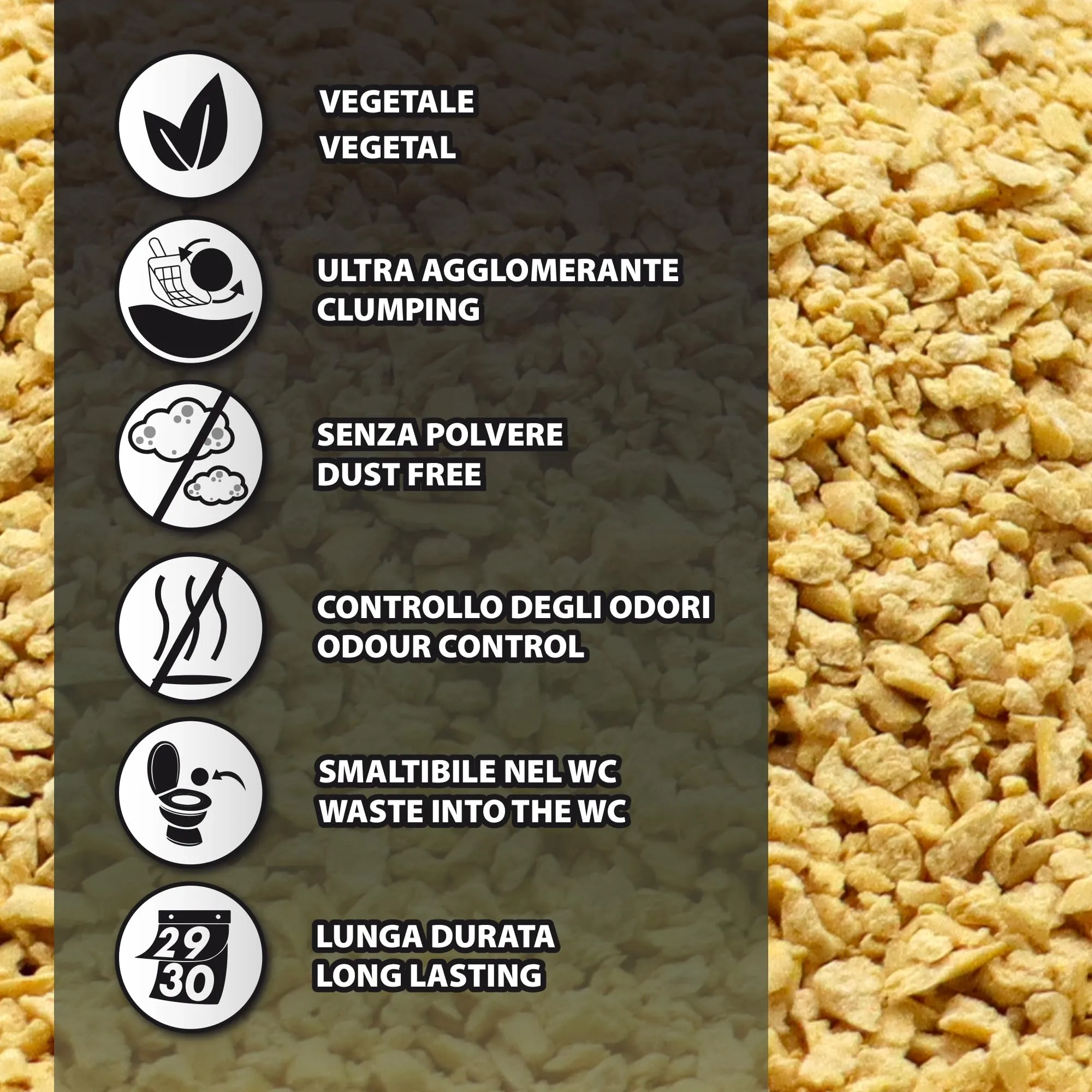 Croci Corn Clean 20L - Lettiera per gatti vegetale, agglomerante - immagine 2
