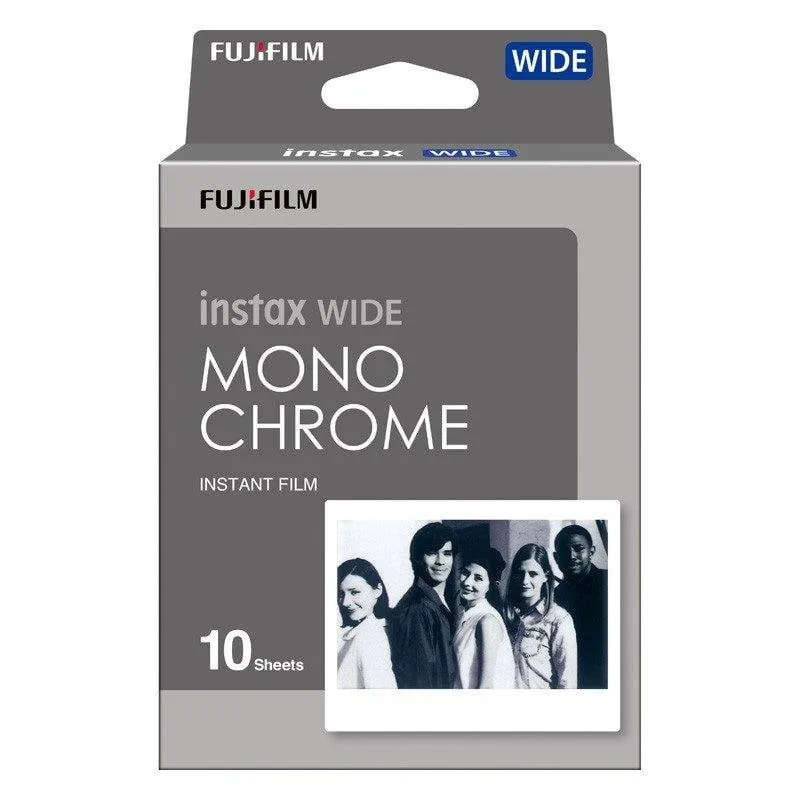 Pellicola Istantanea Fujifilm Instax Wide Monochrome 10 Pose ISO 800 - immagine 1