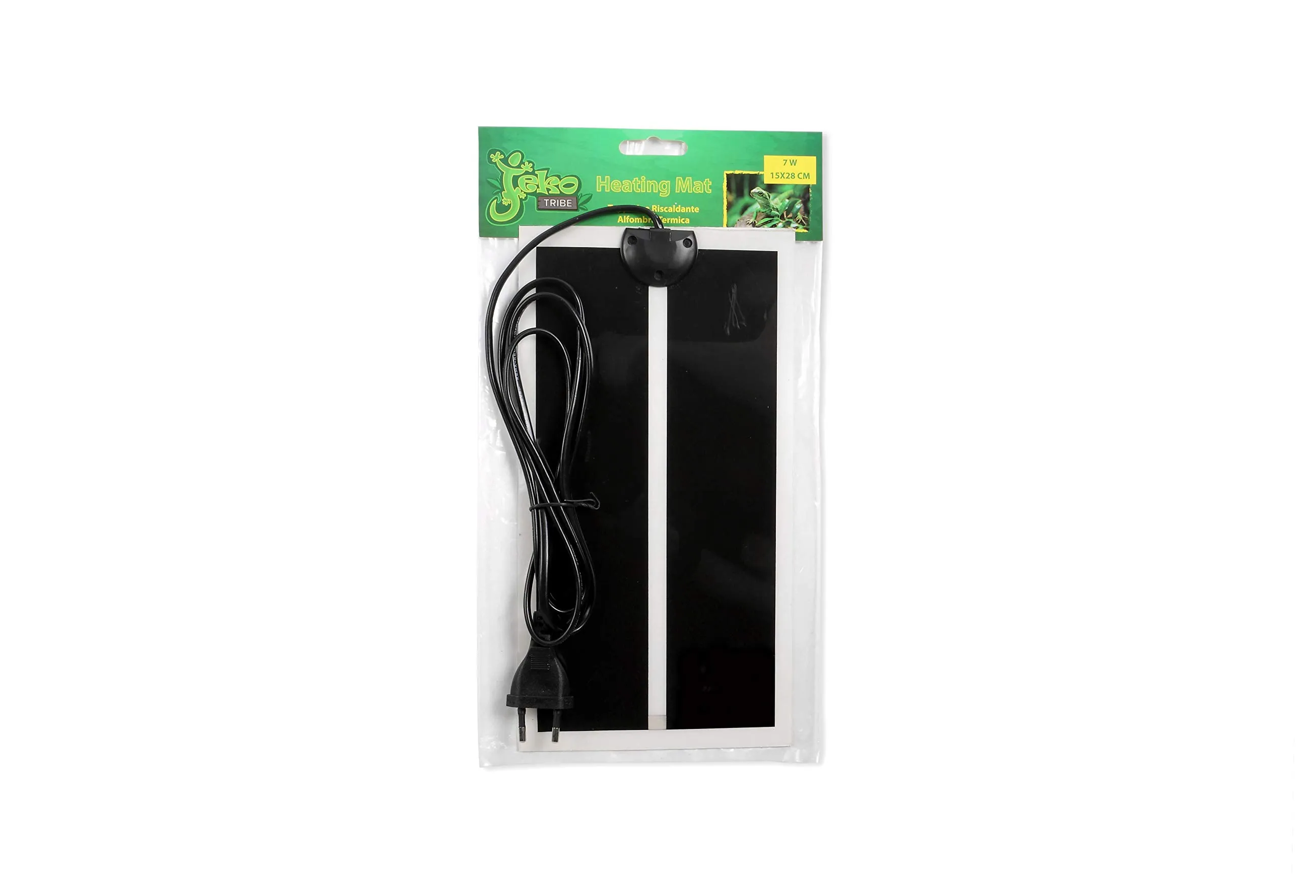 Tappetino Riscaldante Rettili Rimovibile e Regolabile 7W 28x15cm per Serpenti Lucertole Anfibi Tartarughe Jekotribe - immagine 1